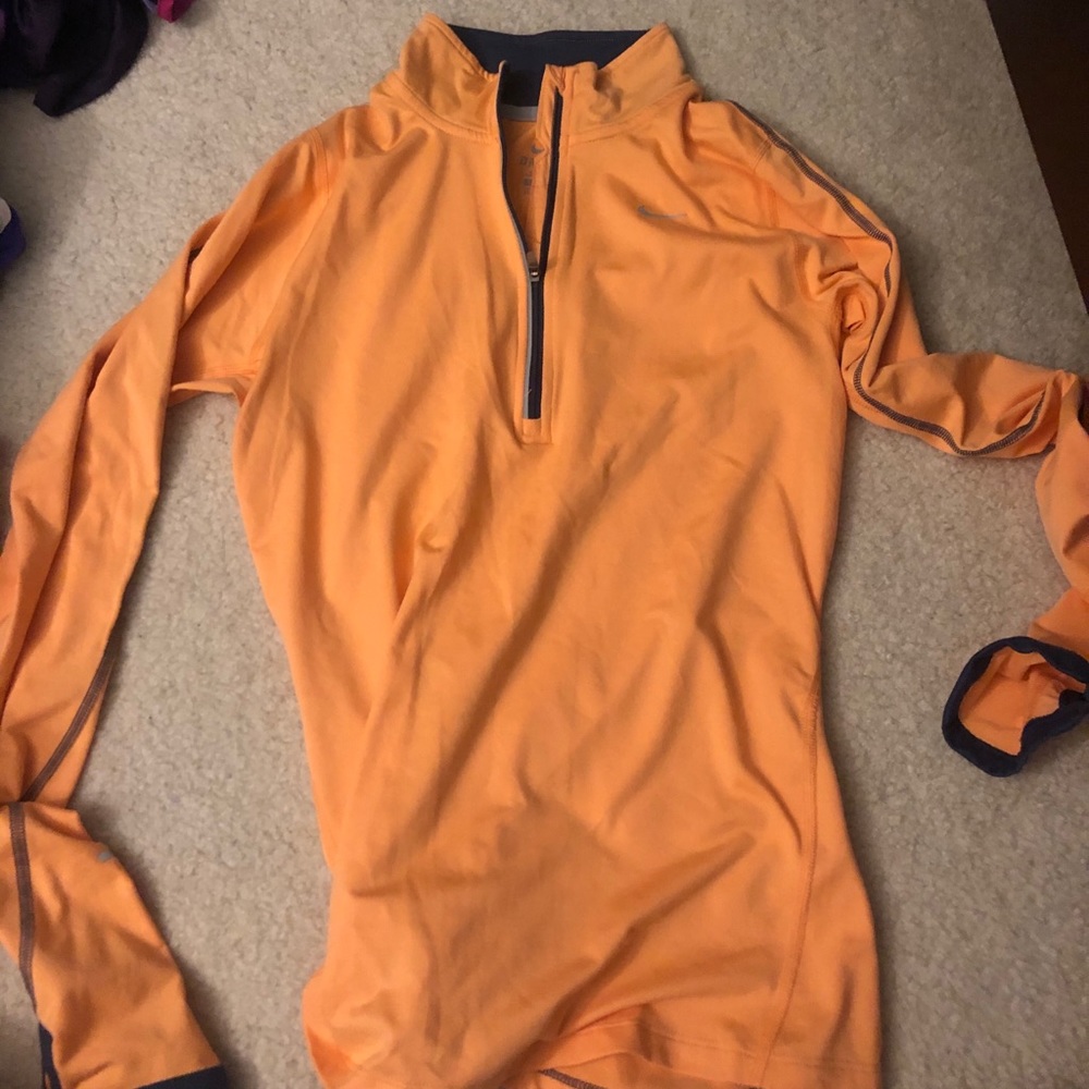 Nike Women’s Running Quarter Zip in Orange